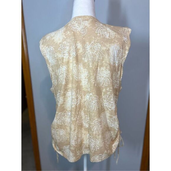 Anthropologie Pilcro Lotus Tank top ruched size XL BIN P - Picture 3 of 8